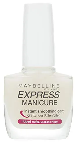 Maybelline New York Make-Up Nagellack Rillenfüller für glatte Nägel - Nagelhärter mit Profi-Formel, die Nägel stärkt und revitalisiert. Der Rillenfüller sorgt für sofort glatte Nägel und eine schnelle Maniküre zu Hause.