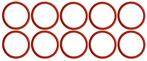 10x Dichtung O-Ring für Jura Brühgruppe, 36,09x3,53mm, Rot, Silikon