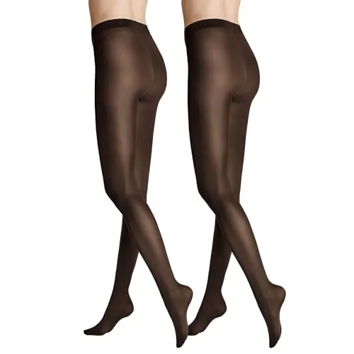 Hudson Damen Strumpfhosen Simply 40 2-Pack semi-blickdicht matt 40 DEN