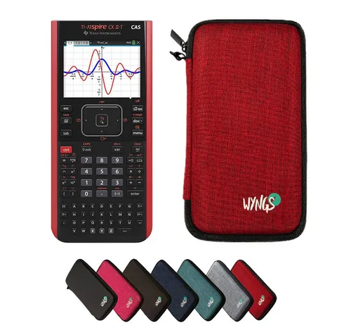 Texas Instruments TI-Nspire CX II-T CAS Taschenrechner mit WYNGS Schutztasche Rot - Taschenrechner mit CAS-Funktionen und Software-Updates, inklusive robuster Schutztasche für idealen Schutz und sichere Aufbewahrung.