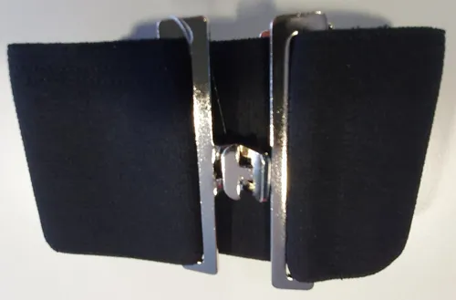 Kerbl Deckengurt für Pferde - schwarz - elastisch mit T-Verschluss, verstell