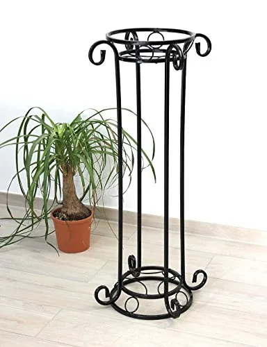 DanDiBo Blumensäule Metall Schwarz 97 cm von DanDiBo