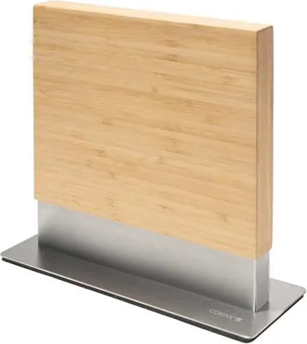 Coninx Messerblock Magnetisch Doppelseitig | Messerhalter Magnetisch ohne Messer | Küchenmesser Knife Holder mit Starkem Magnet | Messerständer Magnetisch Messerbrett Beidseitig Rutschfest | Bambus