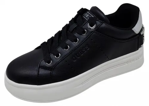 Guess Wesli Sneaker Schwarz - Damen Sneaker in Gr. 37 - Stylische Guess Wesli Sneaker in elegantem Schwarz, ideal für den Alltag. Mit flachem Absatz und schnürbarem Design bieten sie perfekten Tragekomfort.