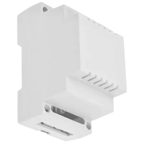 WITTKOWARE Elektronik Hutschienengehäuse für 35mm DIN-Schiene, lichtgrau, 3TE, 89x53x65mm