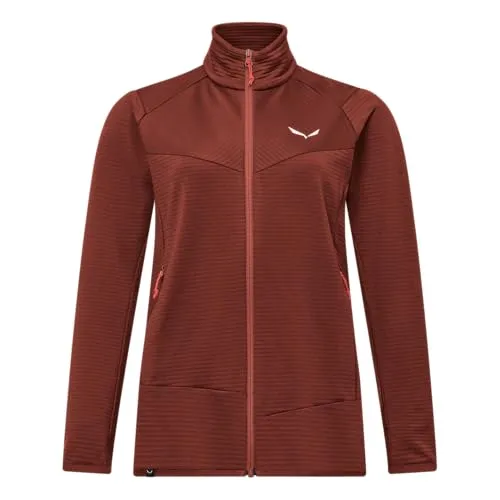 Salewa Puez Altavia Polarlite Jacket W - Etruscan Red (1980) 42 - Funktionsjacken für Damen, ideal für Trekking mit 70% recyceltem Material, hervorragende Wärmeisolation und schnelltrocknendes Polarlite Fleece für besten Komfort.