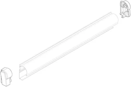 Dometic Frontblenden-Endkappe 12V, weiß, links für PW1500 von Dometic