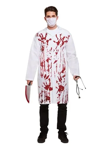 Henbrandt Blutiger Doctor Kostüm (Weiß)
