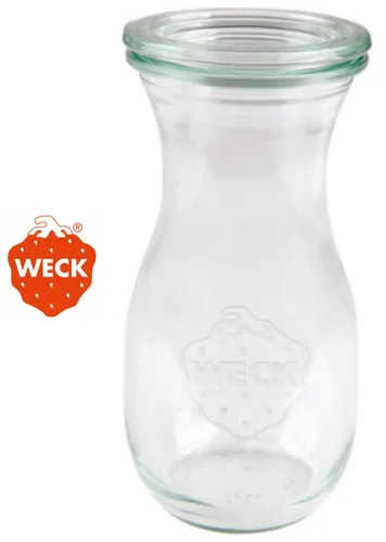 Stk  Weckgläser Saftflasche WECK® 290 ml Einkochflasche  Rundrandglas 763 6