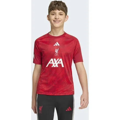 ADIDAS Liverpool FC 26/27 Pre Match Jersey Kids - Das Kinder-Trikot des FC Liverpool 26/27 überzeugt mit einem legendären Design und optimalem Tragekomfort. Perfekt für junge Fußballer, die beim Spielen kühl und trocken bleiben wollen.