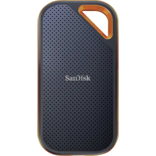 SanDisk Extreme V2 500GB - Tragbare Externe SSD - Externe SSD mit USB-C, beeindruckende Lesegeschwindigkeit von 1050MB/s und wasserresistentem Design, ideal für sichere Datenspeicherung unterwegs.