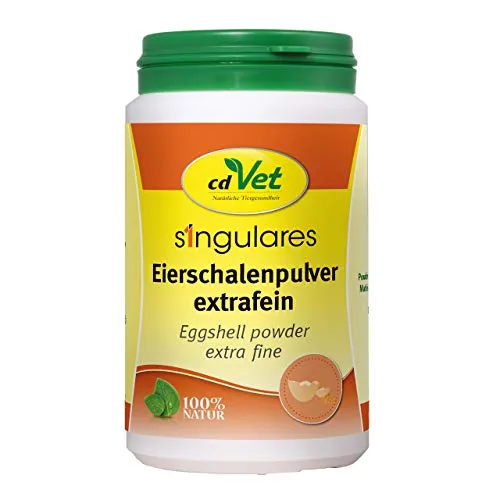 Singulares Eierschalenpulver 1kg - Extrafein Kalziumquelle für Haustiere hohe Bioverfügbarkeit