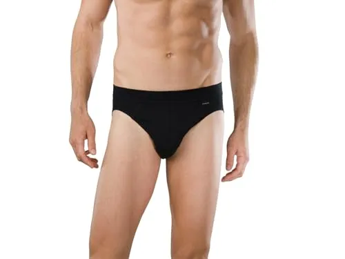 Schiesser 2P Authentic Rio Briefs Schwarz Baumwolle Small Herren - Herrenunterhosen mit perfekter Passform und hochwertiger Baumwolle für optimalen Tragekomfort. Stilvolles Design mit elastischem Bund und dezentem Schiesser-Logo.