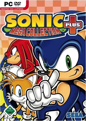 Sonic Mega Collection Plus - Retro Game Compilation für Nostalgiefans, enthält zahlreiche Klassiker der Sonic-Reihe für unvergesslichen Spielspaß.
