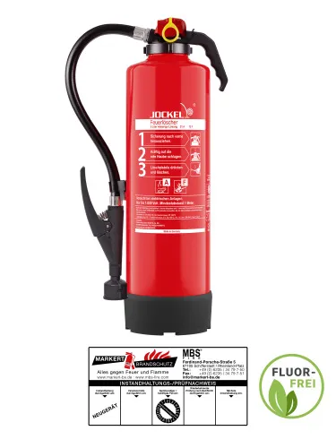 Jockel F6JX 21 Fettbrand Feuerlöscher 6l AF fluorfrei inkl. Halt. u. Plakette