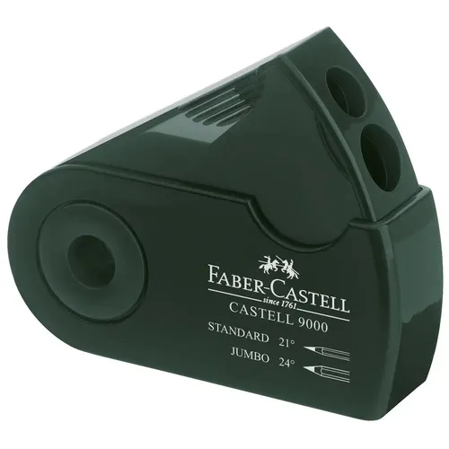 Faber-Castell Anspitzer 9000 Doppelspitzdose, grün von Faber-Castell