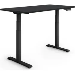 ESMART EZX-132BB Ergonomischer Steh-Sitz-Schreibtisch 120x60cm Schwarz - Der ESMART Steh-Sitz-Schreibtisch überzeugt durch elegantes Design und stufenlose Höhenverstellung von 60,5 bis 125,5 cm. Mit Memory-Funktion und Aktivitätserinnerung fördert er eine ergonomische Arbeitsweise.