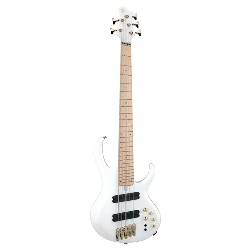 Ibanez BTB605MLM-PWM Pearl White Matte E-Bass 5 Saiter in weiß von Ibanez