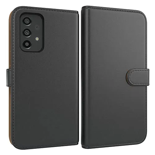 EAZY CASE Tasche kompatibel mit Samsung Galaxy A33 (5G) Schutzhülle mit Standfunktion Klapphülle im Bookstyle, Handytasche Handyhülle Cover mit Magnetverschluss und Kartenfach, Kunstleder, Schwarz