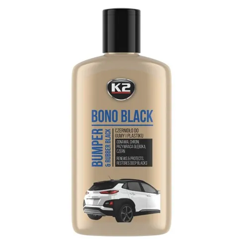 K2 Bono Black Reifen Gummi Kunststoffpflege 250Ml Stoßstange Schwarz Restaurator