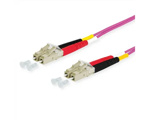 Metz Connect 151S1JOJO20E Glasfaser LWL Anschlusskabel 2.00m Violett [2x LC-Stecker - 2x LC-Stecker] 50/125 µ Multimode OM4