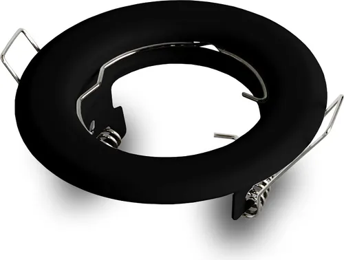 Einbaustrahler Rahmen Einbauspot GU10 Einbaurahmen für LED Lampen max 50W Deckenstrahler Spot Schwarz RIK.15