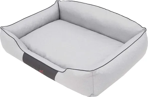 Doggys Hundebett 65 x 50 cm - Hochwertiges Hundebett aus strapazierfähigem Ökoleinen, mit abnehmbarem Bezug für einfache Reinigung. Ideal für ein gemütliches Zuhause für Ihren Vierbeiner.
