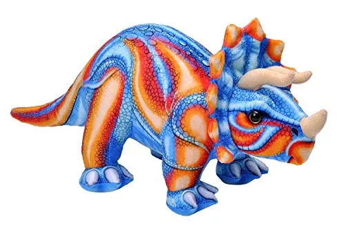 Wild Republic Dinosaur, Dinosaurier Triceratops, Mädchen und Jungs Geschenk, Schmusetier für Babys, Nachhaltiges Kuscheltier mit Einer Füllung aus recycelten Wasserflaschen, 30.48