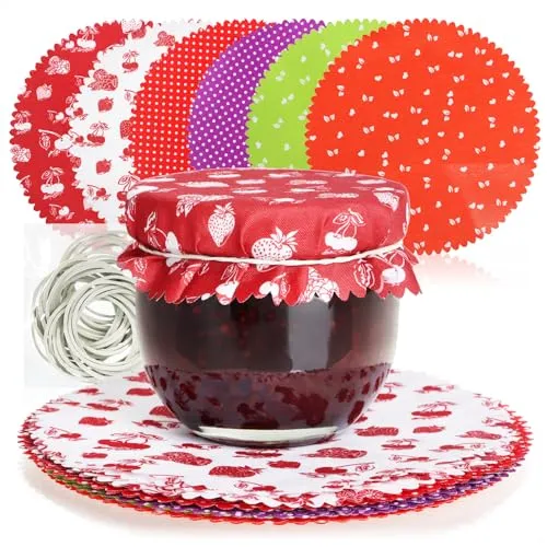 com-four® 30x Schmuckdeckchen für Einmachgläser von COM-FOUR