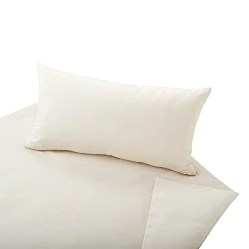 Cotonea Bio-Satin Bettwäsche Classic Natur, 1 Bettbezug 200 x 220 cm + 2 Kissenbezüge 80 x 80 cm