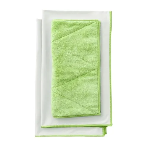 Betty Bossi Reinigungsset Fenster - 3-teilig - Wiederverwendbare Reinigungstücher für streifenfreie Fensterreinigung ohne Putzmittel. Hochwertige, langlebige Faserstrukturen sorgen für hygienische Sauberkeit bei jedem Schmutz.