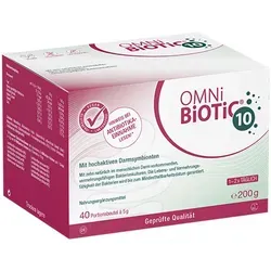 OMNi-BiOTiC 10 40X5 g - Probiotisches Pulver, rezeptfrei und unterstützt die Darmflora mit 40 Milliarden Bakterien pro Portion
