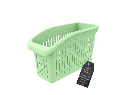 Engelland Korbeinsatz Kühlschrank-Organizer, Aufbewahrungsbox, Korb, Vorratsbehälter für Küche, Schrank, Kunststoff, BPA-frei, robust