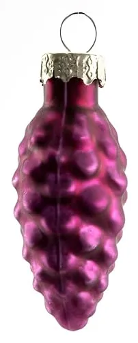 TrendLine Glas-Tannenzapfen magnolienrosa Weihnachtskugeln Weihnachten Xmas