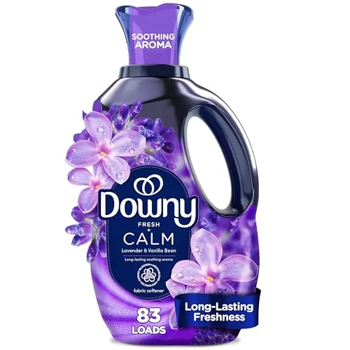 Downy Ultraweicher Weichspüler, flüssig, ruhig, Lavendel und Vanillebohne, 1,6 l, 83 Waschladungen
