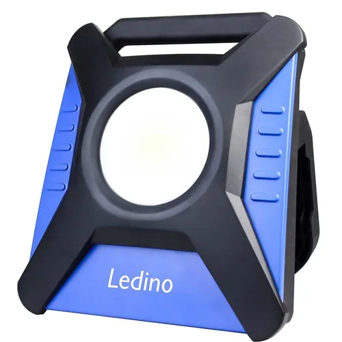 Ledino Baustrahler Kiel 40 - 4500 Lumen, IP54, 5m Kabel - LED-Arbeitsleuchte mit 4500 Lumen und spritzwassergeschütztem Gehäuse (IP54), ideal für Baustellen. Inklusive 5m Kabel und klappbarem Bodenständer für einfachen Transport.