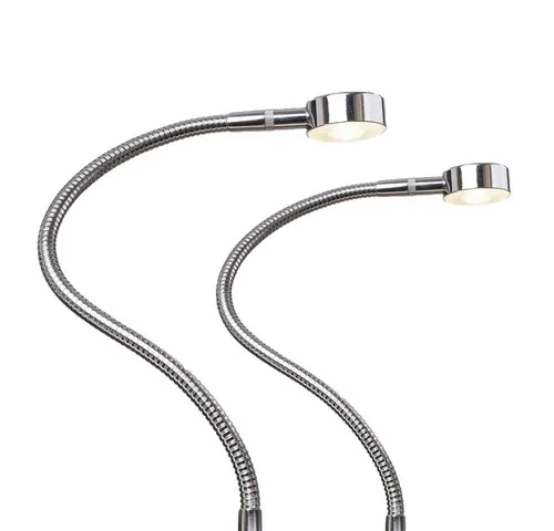 LED Bettleuchte 2er Set in silber von kalb