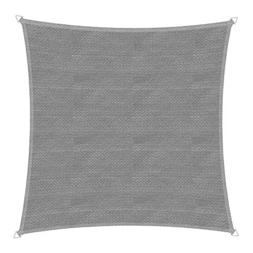 Windhager Sonnensegel Capri grau 4 x 4 m - Sonnenschutz, robust und witterungsbeständig – ideal für Garten und Terrasse, sorgt für angenehme Schattenplätze.