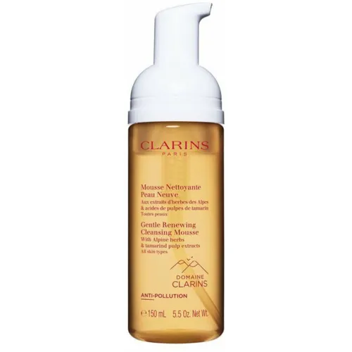 Clarins Sanfte Reinigungsschaum mit Pumpe - Der Clarins Reinigungsschaum (125 ml) entfernt sanft Make-up und Unreinheiten und bewahrt die natürliche Hautbarriere. Ideal für die tägliche Anwendung, sorgt er für ein frisches Hautgefühl und erhält das natürliche Gleichgewicht der Haut.