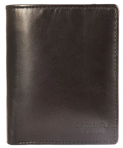 LEONARDO VERRELLI Geldbörse Rafi - Hochwertige Herrengeldbörse aus echtem Rindleder in elegantem Schwarz, inklusive Schmuckbox – perfekt für stilbewusste Männer.