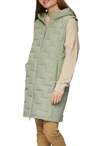 s.Oliver Leichte Weste im Fabricmix mit Prägung in grün von s.Oliver