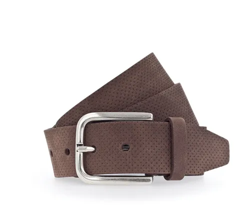 Vanzetti Ledergürtel mit Dornschließe in Braun 105 - Hochwertiger Herren-Ledergürtel mit 4 cm Breite und eleganter Dornschließe, ideal für stilvolle Outfits. Perfekt für den Alltag oder besondere Anlässe.