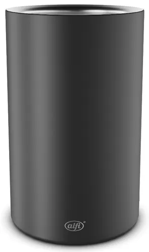 alfi VINO Flaschenkühler, velvet black mat - Edelstahl Flaschenkühler für 0,70 bis 1l, stilvolles Design in mattem Schwarz, perfekt für elegante Anlässe und hält Ihre Getränke optimal kühl.