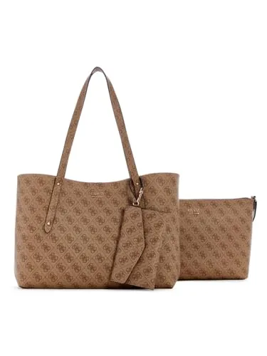 GUESS Brenton Tote Latte Logo von GUESS