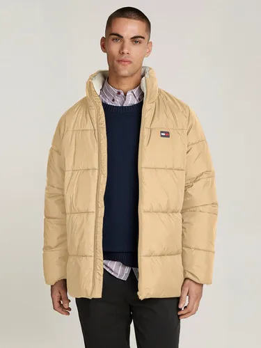 Tommy Jeans Steppjacke TJM POLY PUFFER EXT Winterjacke mit Stehkragen, gefüttertes Teddy, Innentaschen