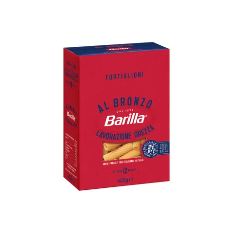 Barilla Tortiglioni al Bronzo Bronze Gezogene Pasta 400g
