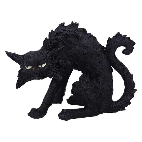 Nemesis Now Small Black Cat Figurine - Action- & Spielfiguren, detailreiche Resin-Figur mit einer Höhe von 23,5 cm, perfekt für Sammler und Liebhaber mystischer Katzen.