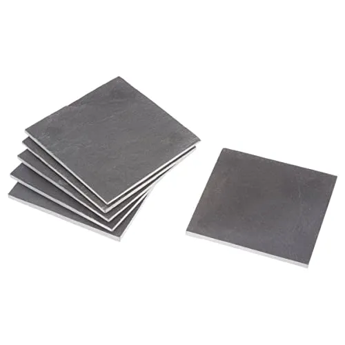 Secret de Gourmet - Untersetzer 10x10cm (6er-set) - Schieferquadrat, L.10 x B.10 cm