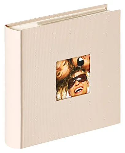 walther design Fotoalbum sand 200 Fotos 10 x 15 cm Memo-Einsteckalbum mit Cover-Ausstanzung, Fun ME-110-C