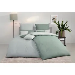 s.Oliver Wendebettwäsche Melinda 135x200/155x220 cm in grün von s.Oliver